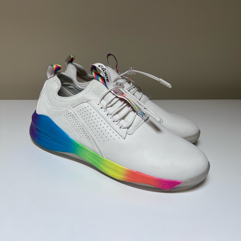 Clove Rainbow Soul White Limited Edition Pride Rainbow nursing sneakers W10
